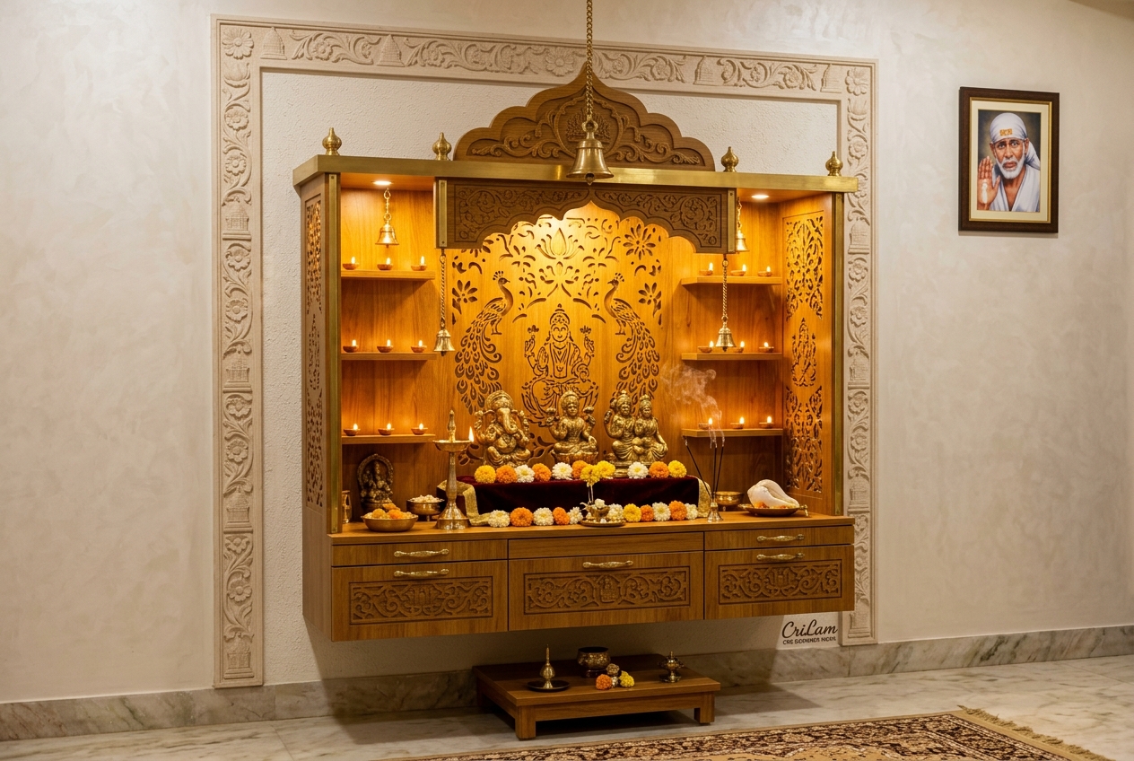 Traditional Mandir Wall