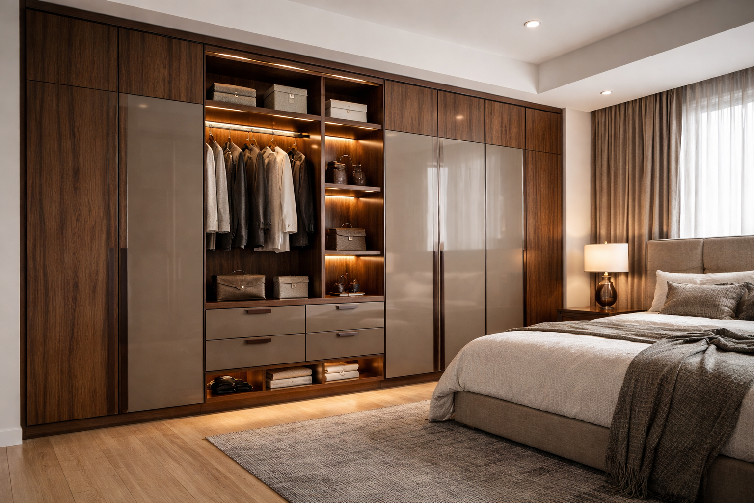 Premium laminated wardrobe panels